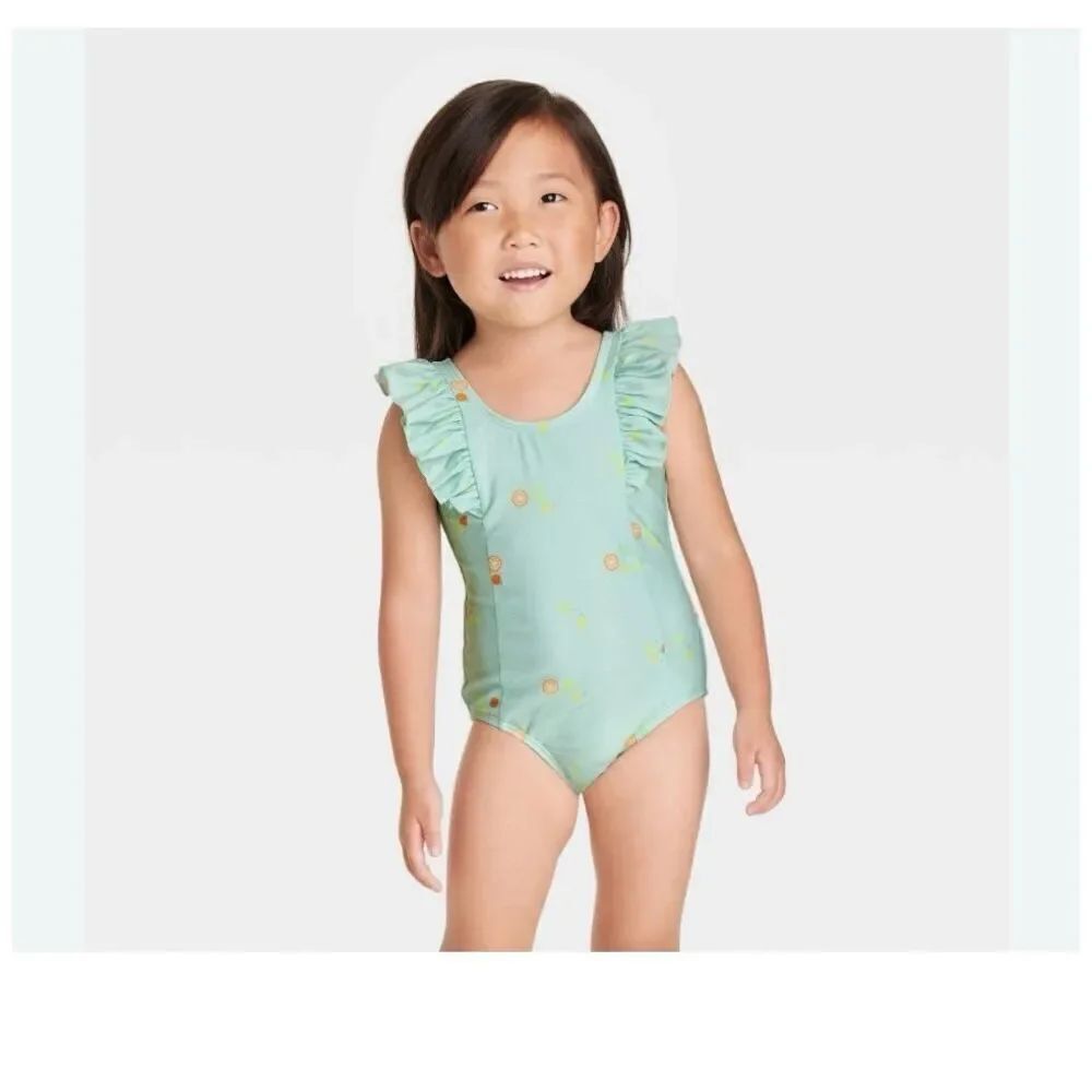 Cat &Jack Toddler Girls' Fruit One Piece Swimsuit size 18 months